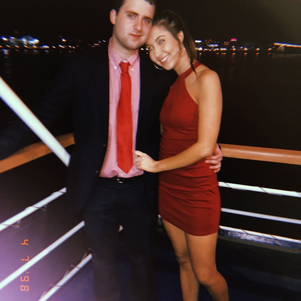 Lulus deep cranberry bodycon dress